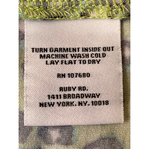 Ruby Rd. Women's XL Green Leopard‎ Print Striped Detail Tunic Top - Picture 5 of 8